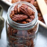 Pecans in a jar