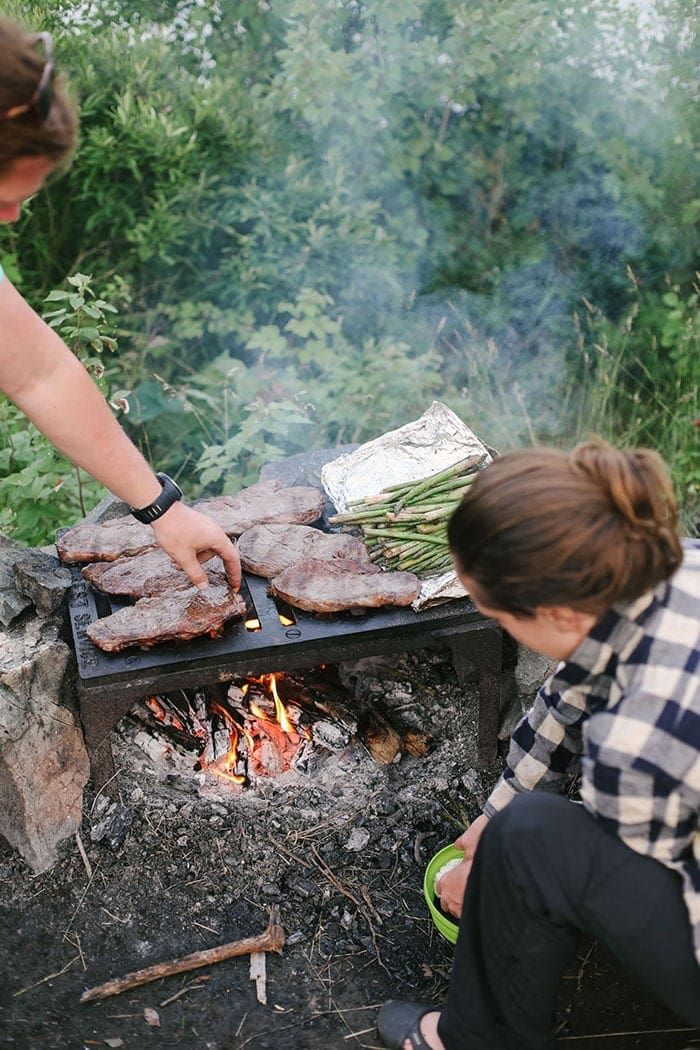 Campsite cooking in the BWCA