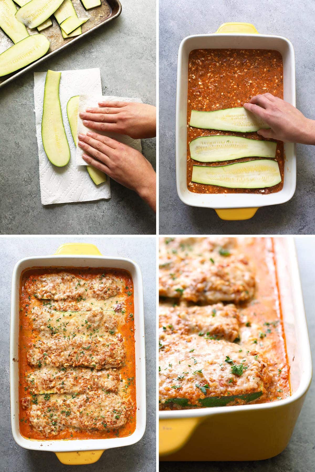 zucchini lasagna step by step
