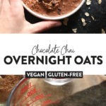 chocolate chai overnight oats