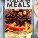 Convenient vegetarian meals in glass containers.
