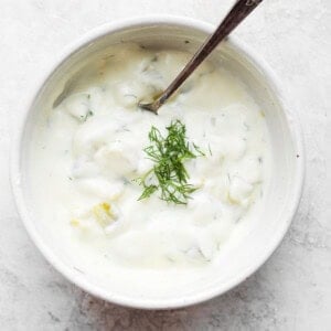 dill pickle dip in bowl.