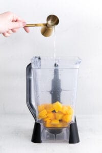 ingredients in blender.