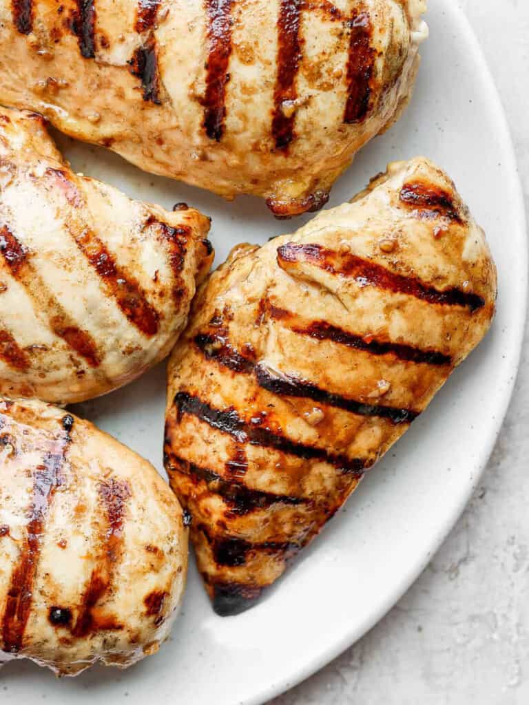 chicken breast on plate.