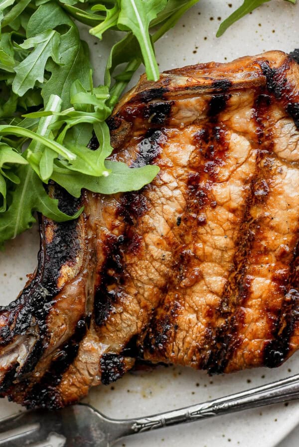 pork chop on plate