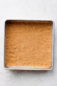 crust in baking sheet.