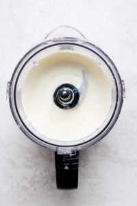 filling in food processor.
