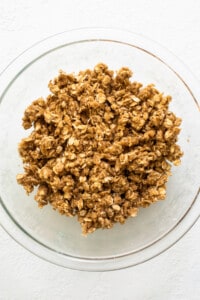 crisp topping in bowl.