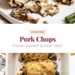 stuffed pork chops pin.