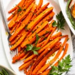 Garlic glazed carrots.