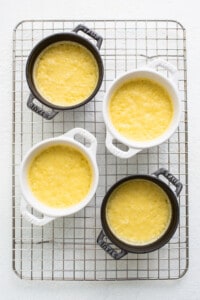 Baked Eggnog Creme Brûlée.