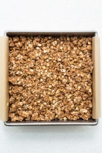 Streusel topping on the coffee cake.