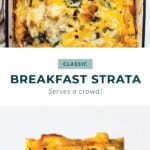 Breakfast strata.