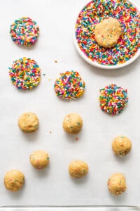 masa cookies covered in sprinkles.